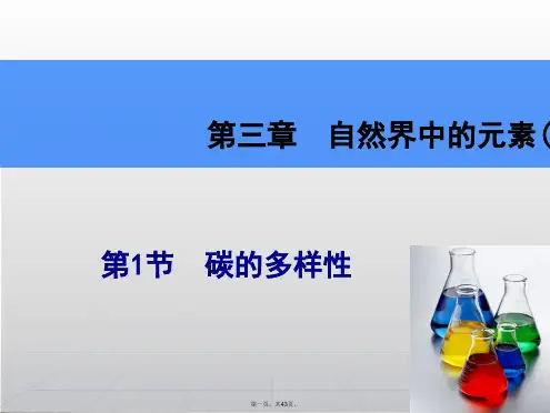 高考化学一轮复习辅导与测试 第3章 第1节碳的多样性课件 鲁科版