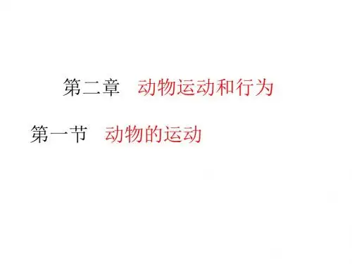 人教版八年级生物上册：5.2.1动物的运动 课件 (共33张PPT)