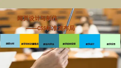 网页设计与制作说课稿（盒子模型） -完整课件PPT