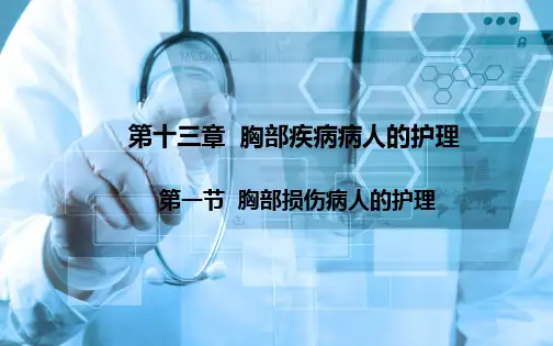 外科护理胸部损伤病人的护理ppt课件