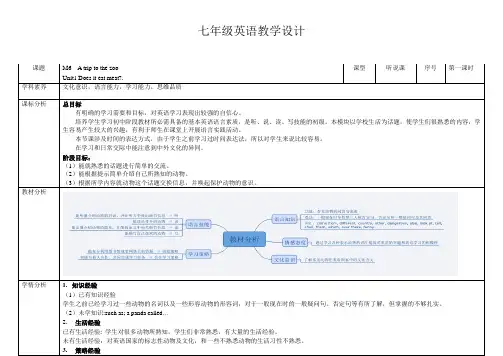 外研版七年级英语上册教案 Module6 Unit1 (1)