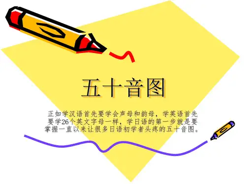 五十音图 ppt课件