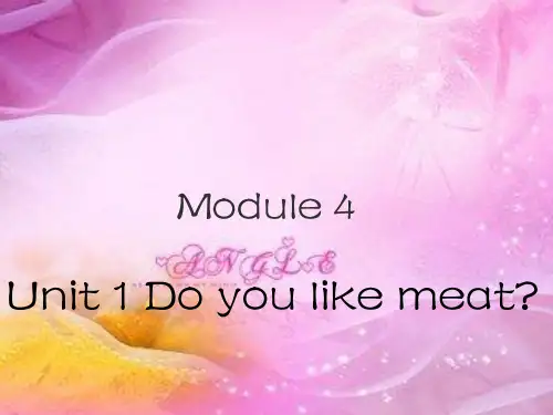 新外研版三年级英语下册Module 4Unit 1 Do you like meat课件1