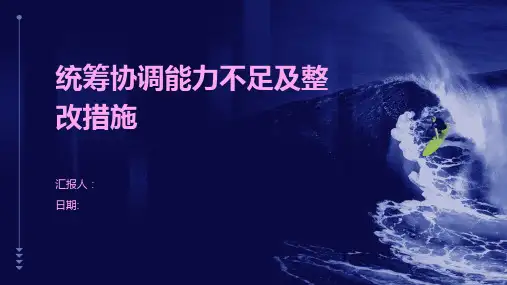 统筹协调能力不足及整改措施