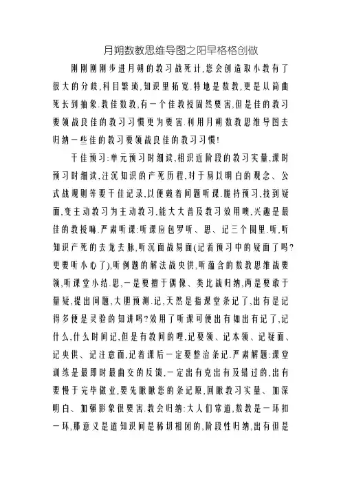 初一数学思维导图