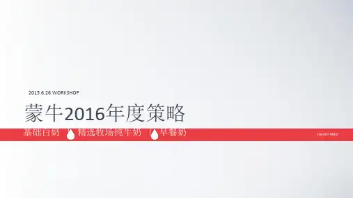 蒙牛2016策略白奶精选早餐奶提案