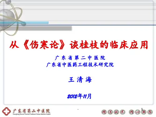 (王清海)从伤寒论谈桂枝的临床应用PPT课件