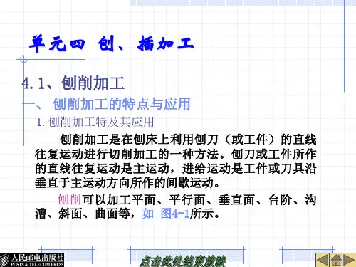 刨削可以加工平面