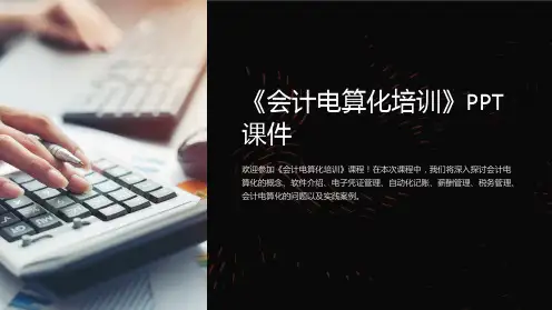 《会计电算化培训》课件