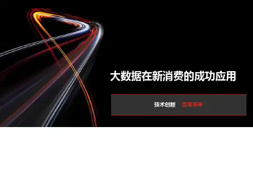 大数据在新消费的成功应用