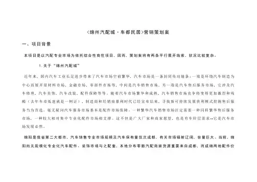 汽配城策划样本