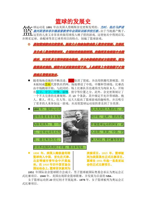 篮球的发展史