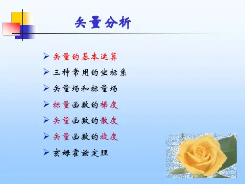 《矢量分析》多媒体课件