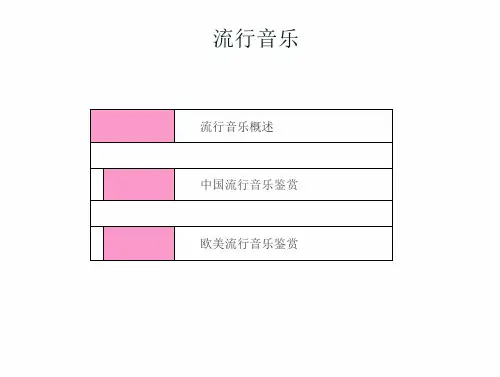 音乐鉴赏_流行音乐