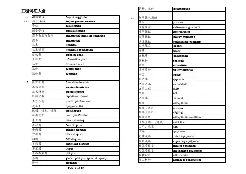 建筑工程英语词汇大全2