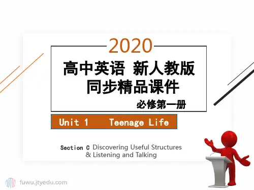 必修第一册 UNIT 1 Section C Discovering Useful Struc