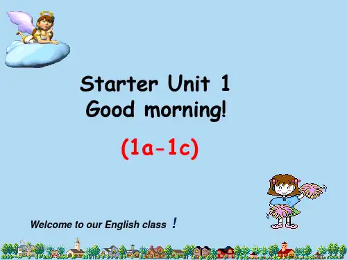 2019新人教版七年级英语上册Starter-Unit1-Good-morning!