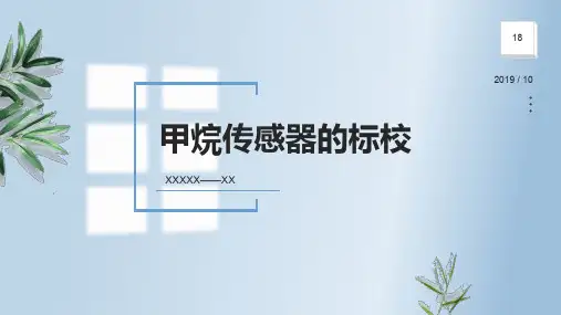 甲烷传感器的标校(课件)