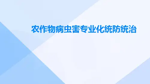 农作物病虫害专业化统防统治