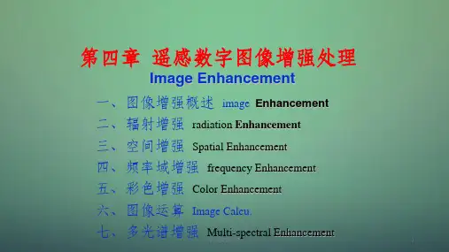 遥感数字图像处理-第四章_遥感数字图像增强处理课件