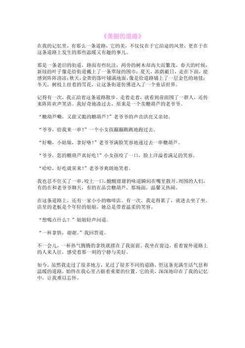 《美丽的道路》