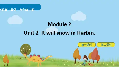 外研版六年级下册Module2Unit2课件