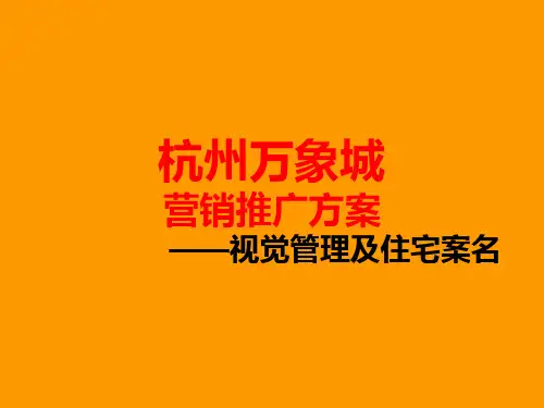 杭州万象城营销推广方案135页