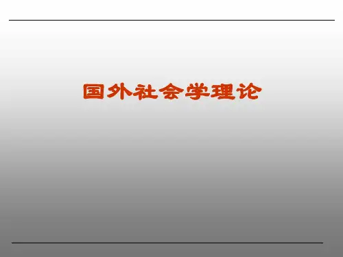 社会冲突理论(科塞和达伦多夫)