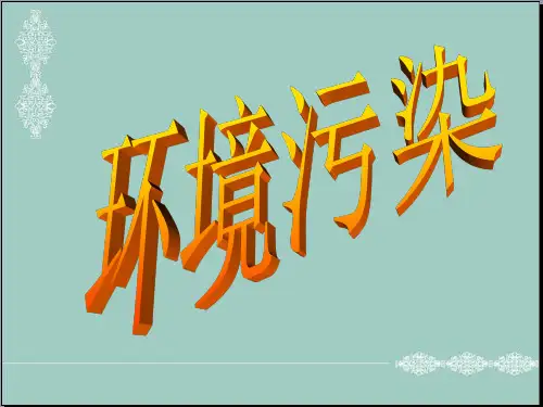 四年下品德与生活课件-7环境污染 辽师大版(共23张PPT) PPT