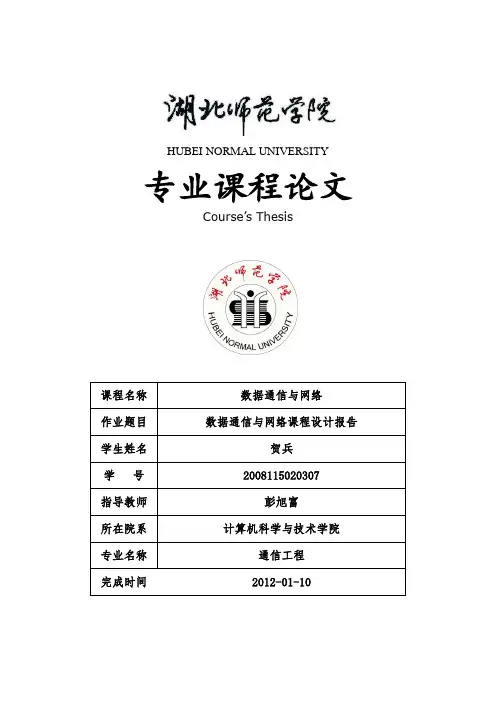 数据通信与网络课程设计实践报告- 解析IP数据包