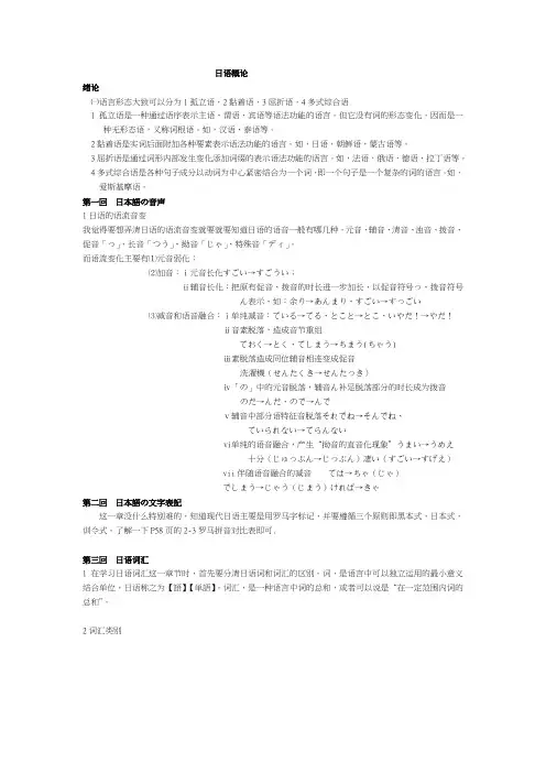 发表日语概论