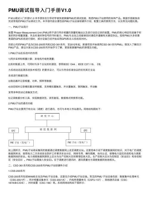 PMU调试指导入门手册V1.0