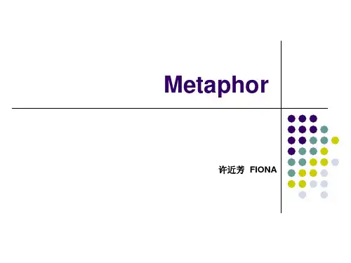 语言学考点--隐喻(metapher)课件