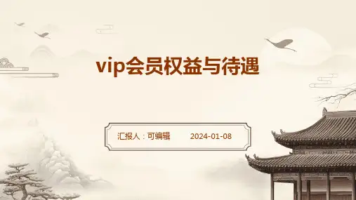 VIP会员权益与待遇