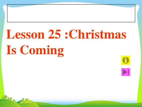 新冀教版六年级英语上册《Unit4Lesson25》精品课件.ppt