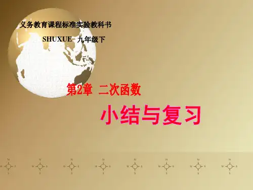 二次函数小结与复习