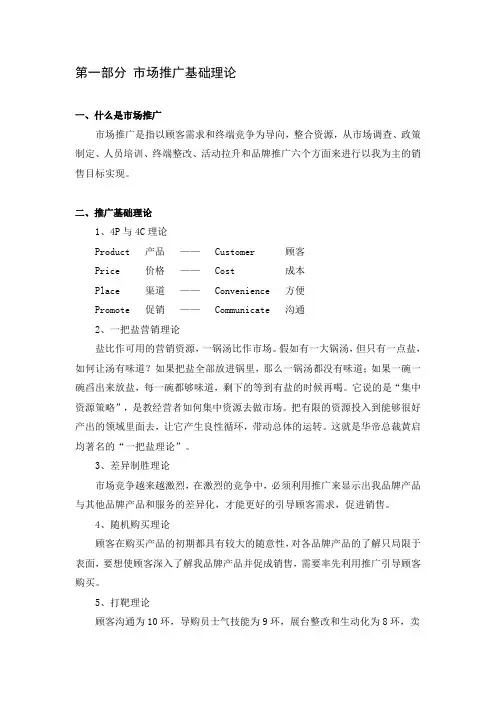 市场推广基础理论