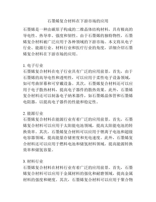 石墨烯复合材料在下游市场的应用