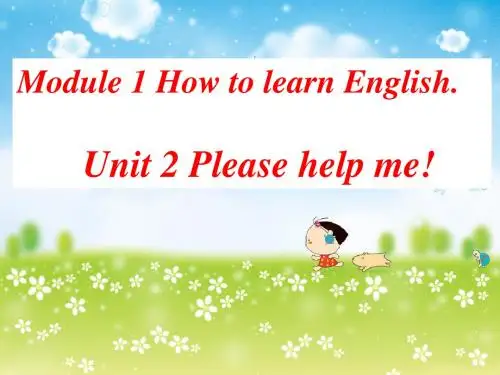 【外研版】英语八年级上册课件Module1Unit2