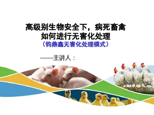 病死畜禽如何进行无害化处理PPT