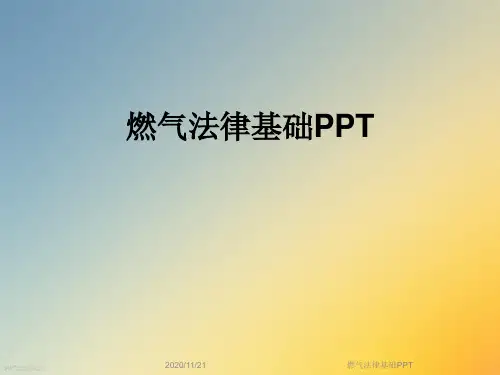 燃气法律基础PPT