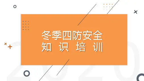 冬季四防安全知识培训