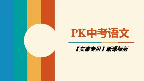 2018中考语文(安徽)复习课件：第二部分 阅读 专题七  议论文阅读 (共30张PPT)