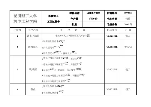 拨叉工艺流程