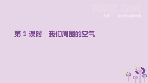 中考化学复习第一单元身边的化学物质第01课时我们周围的空气课件