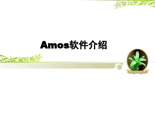 Amos软件介绍