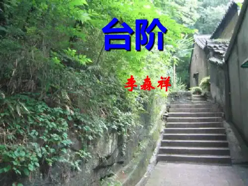 《台阶》 优秀PPT教学课件
