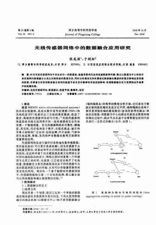 无线传感器网络中的数据融合应用研究