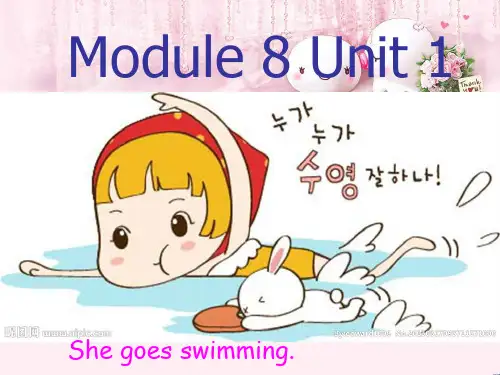 最新二年级英语上册Module8Unit1Shegoesswimming4外研版(一起)优选教学课件