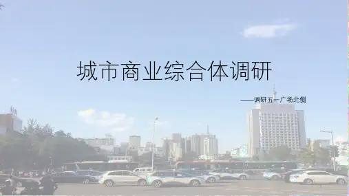 太原五一广场城市商业综合体调研.PPT